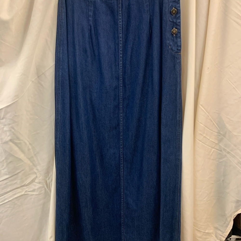 Boston Proper Indigo Denim Skirt